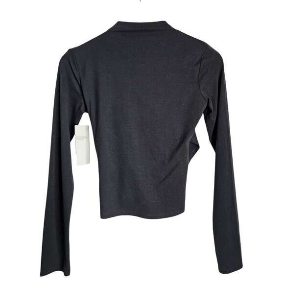2/$35-Zella Womens Long Sleeve Wrap Crop Top XXS Yoga Activewear - Picture 3 of 8